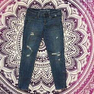 American Eagle ripped jeggings